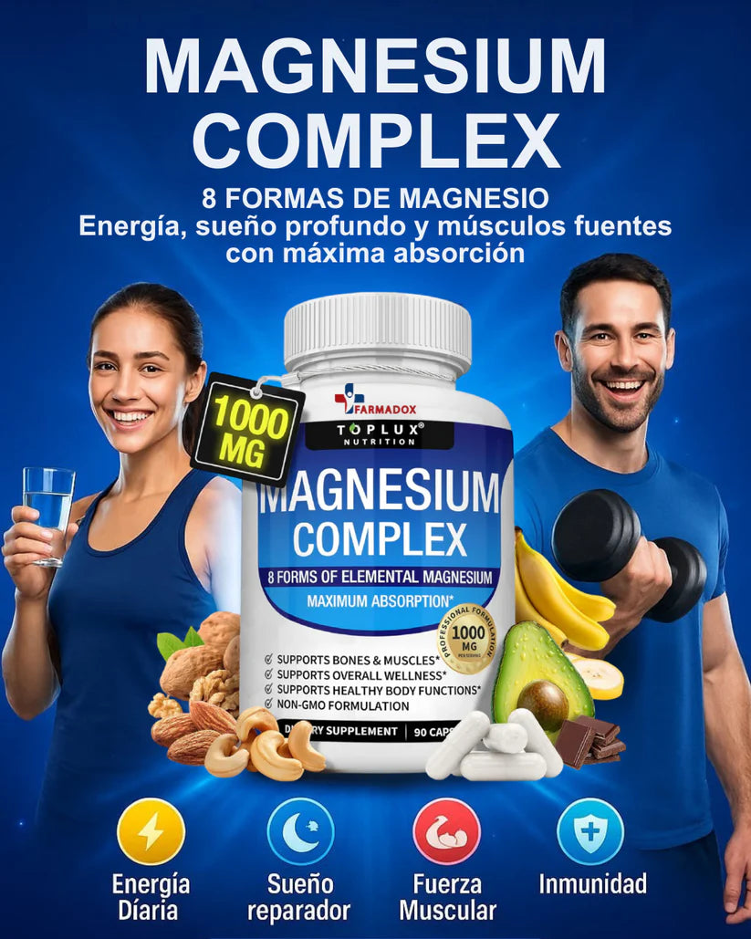 ✨Magnesium Complex ⚡Fortalece tus músculos y Recupera tu energía en solo días💙