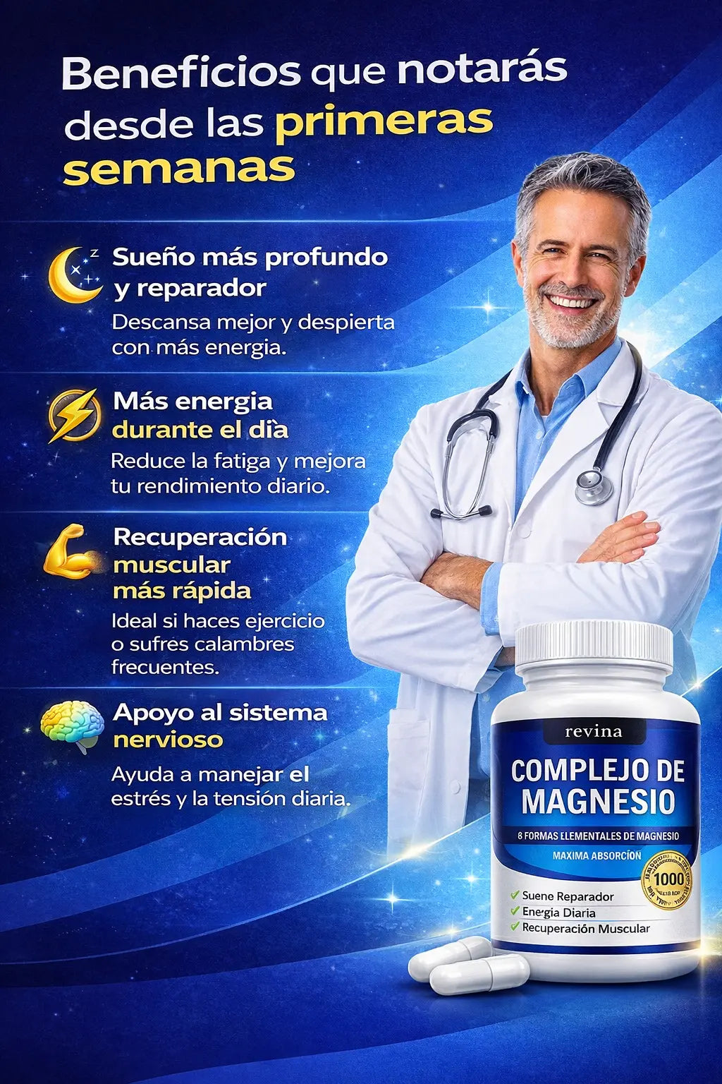 ✨Magnesium Complex ⚡Recupera tu energía y fortalece tus músculos en solo días💙