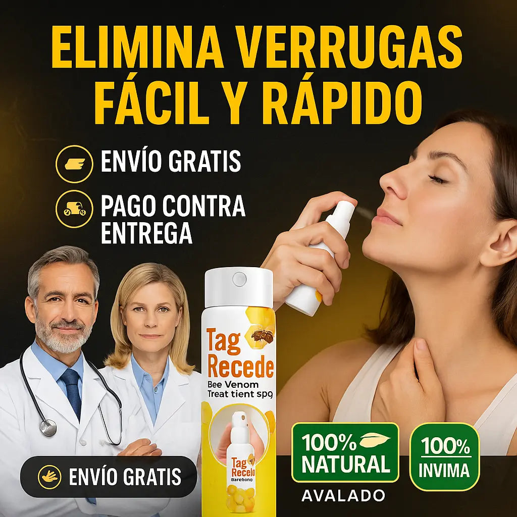 😍Paga 1 - Lleva 2🎁 ✨Spray TagRecede Tratamiento Para la Eliminación de Verrugas🌿