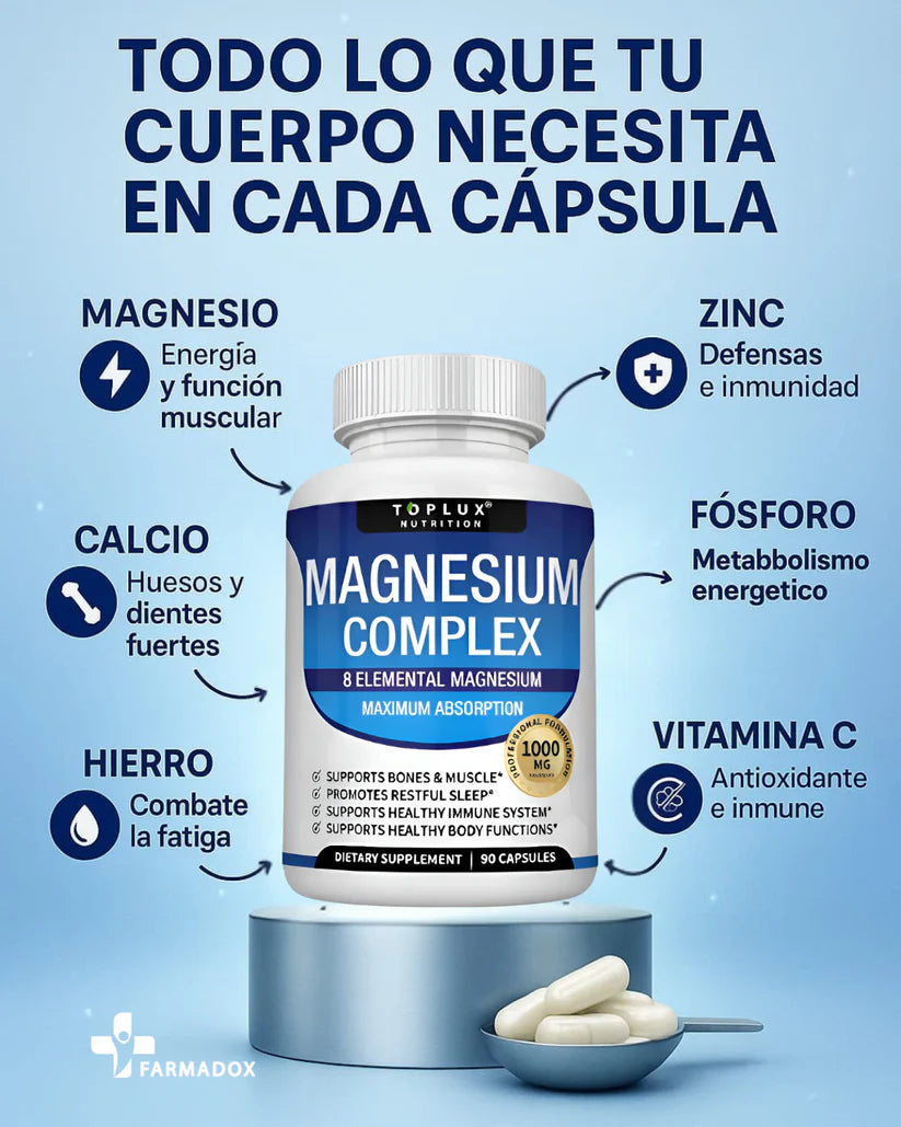 ✨Magnesium Complex ⚡¡Energía, Sueño y Bienestar en SOLO DÍAS! 💙