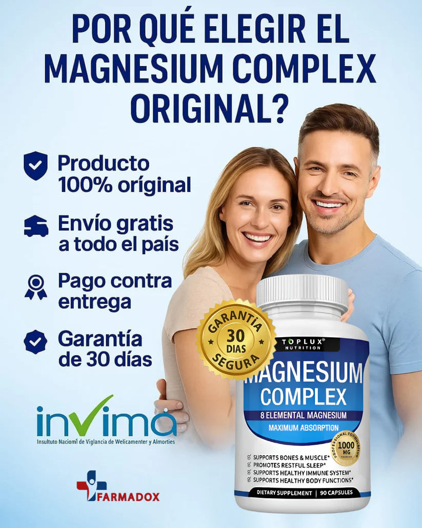 ✨Magnesium Complex ⚡¡Energía, Sueño y Bienestar en SOLO DÍAS! 💙